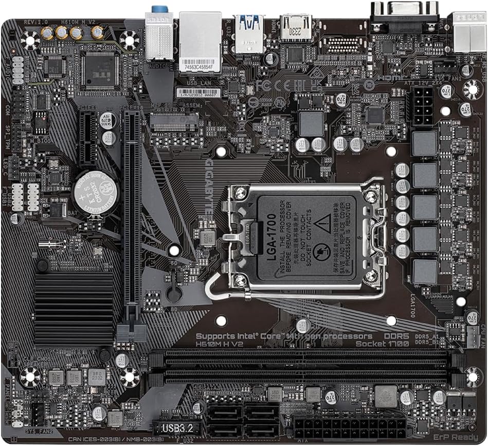 Gigabyte Motherboard H610m h V2 Ddr5 Gigabyte Motherboard H610m h V2 Ddr5